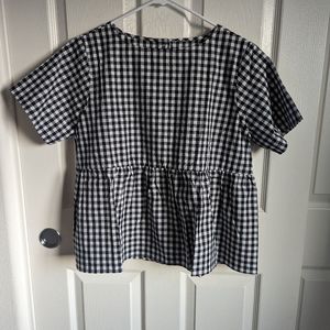 Brand New Tradlands Nico Top, S/Black Gingham